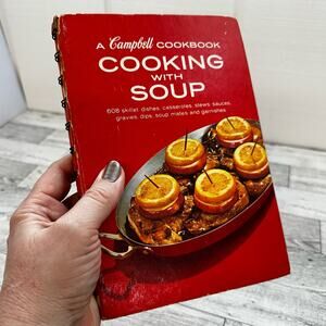 Vtg 1960s Campbell’s Soup - Cooking with Condensed Soup Cookbook -‎ Spiral Bound